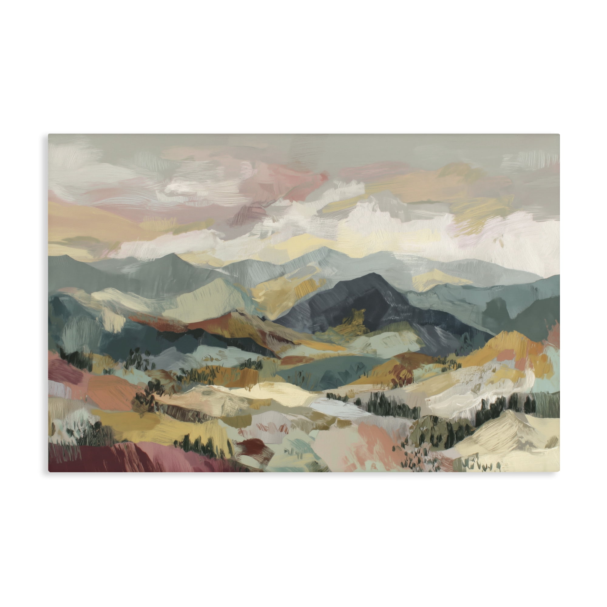 Stupell Industries Mountain Valley Vista Canvas Wall Art, design by Chromatic Storm Studio