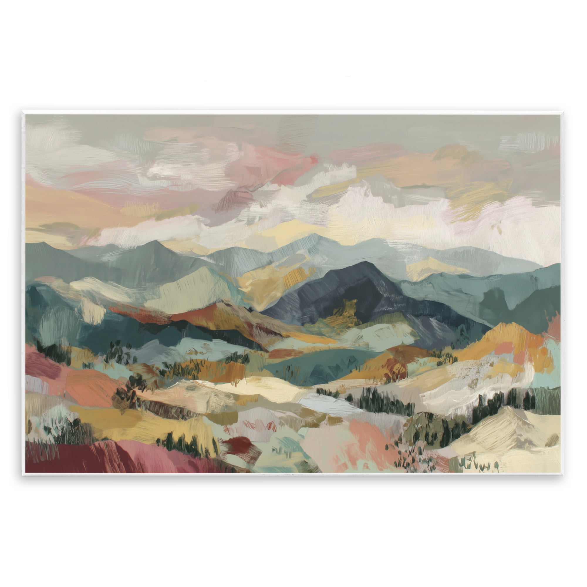 Stupell Industries Mountain Valley Vista Wall Plaque Art, design by Chromatic Storm Studio