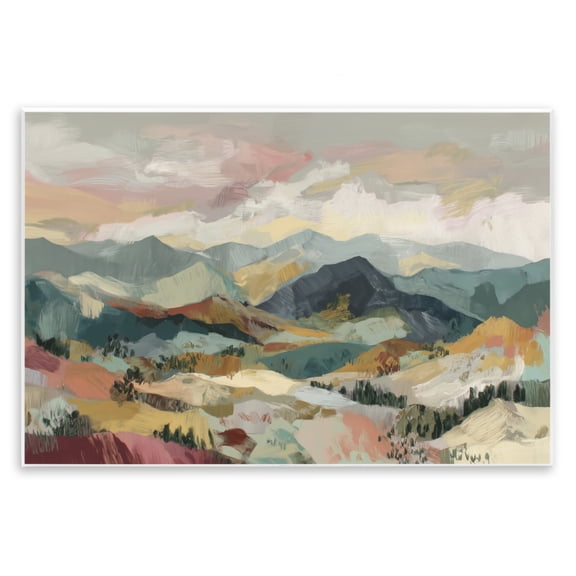 Stupell Industries Mountain Valley Vista Wall Plaque Art, design by Chromatic Storm Studio