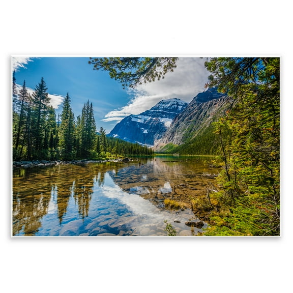 Stupell Industries Mountain Valley's Stream Landscape & Nature Photography Unframed Art Print Wall Art, 15 x 10