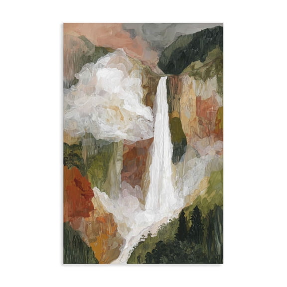 Stupell Industries Mountain Waterfall Landscape Canvas Wall Art, design by Chromatic Storm Studio
