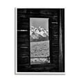 thumbnail image 1 of Stupell Industries Mountain in Cabin Window Landscape Photography White Framed Art Print Wall Art, 24 x 30, 1 of 9