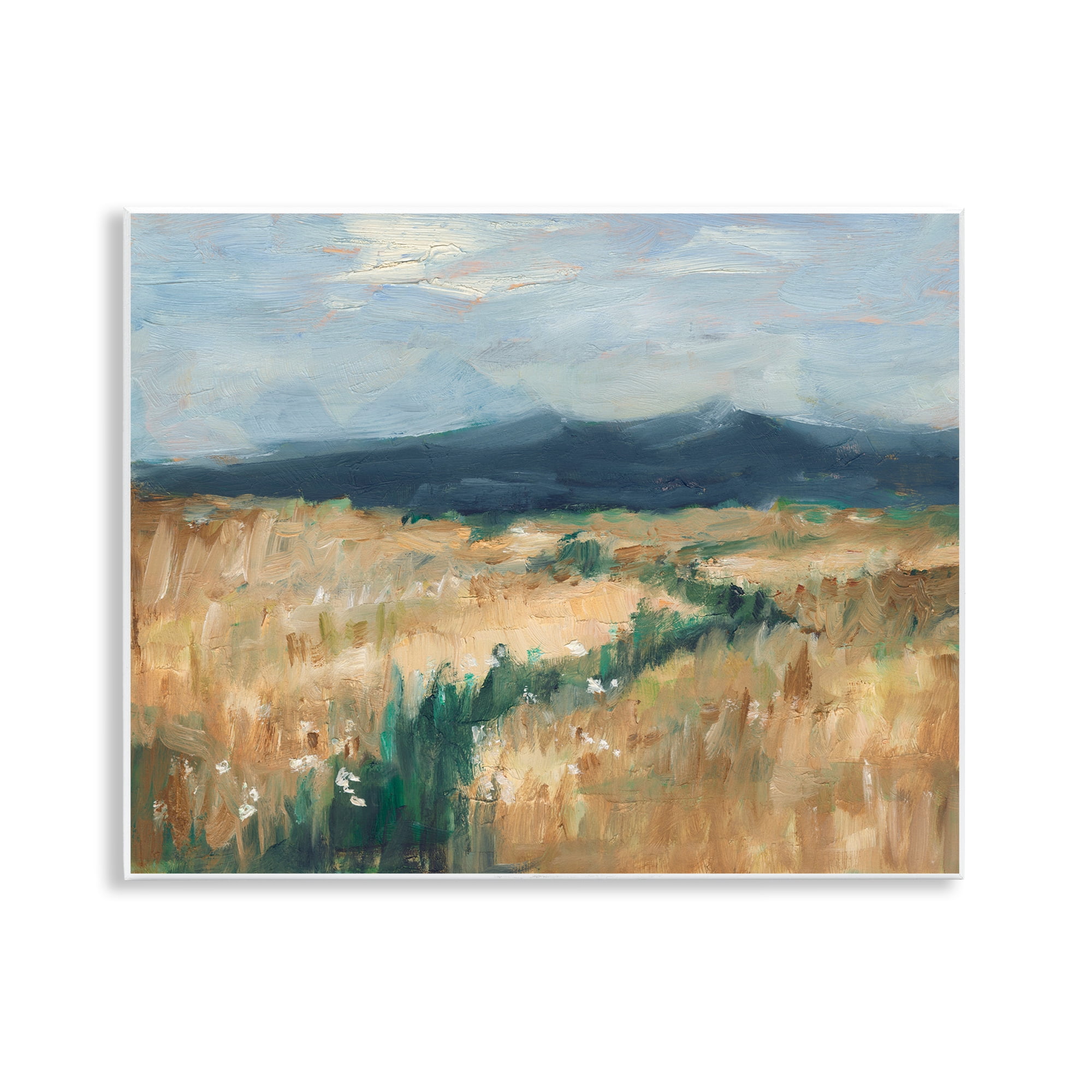Stupell Industries Mountainous Trail Landscape Landscape Painting Unframed Art Print Wall Art, 14 x 11