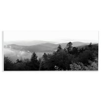 Stupell Industries Mountainous Trees Horizon Landscape & Nature Photography Unframed Art Print Wall Art, 17 x 7