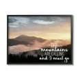 thumbnail image 1 of Stupell Industries Mountains Are Calling Landscape Landscape Painting Black Framed Art Print Wall Art, 20 x 16, 1 of 9