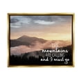 thumbnail image 1 of Stupell Industries Mountains Are Calling Landscape Landscape Painting Gold Floater Framed Canvas Art Print Wall Art, 31 x 25, 1 of 10