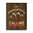 thumbnail image 1 of Stupell Industries Mountains Are Calling Must Go Timber Patterned Background,16 x 20, Design by Louise Allen Designs, 1 of 5