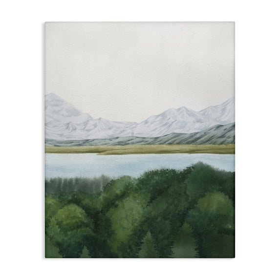 Stupell Industries Transitional Mountains & Forest Landscape Canvas Art, 16 x 20, by June Erica Vess