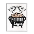 thumbnail image 1 of Stupell Industries Mourning Coffee Cauldron Holiday Painting White Framed Art Print Wall Art, 24 x 30, 1 of 9