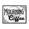 thumbnail image 1 of Stupell Industries Mourning Coffee Skull Holiday Painting Black Framed Art Print Wall Art, 30 x 24, 1 of 9
