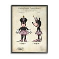 thumbnail image 1 of Stupell Industries Mouse Character Figure Diagram Graphic Art Black Framed Art Print Wall Art, Design by Karl Hronek, 1 of 7