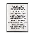 thumbnail image 1 of Stupell Industries Moving Family Quote Acceptance Text Plank Patterned Graphic Art Black Framed Art Print Wall Art, Design by Daphne Polselli, 1 of 5