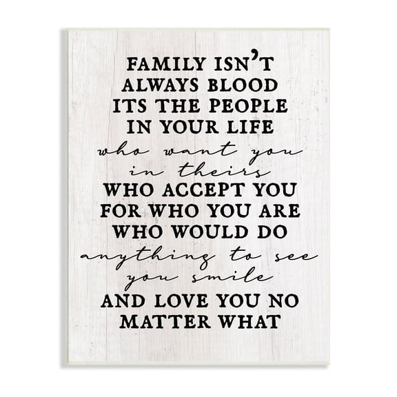 Stupell Industries Moving Family Quote Acceptance Text Plank Patterned Graphic Art Unframed Art Print Wall Art, Design by Daphne Polselli