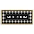 Stupell Industries Mudroom Classic New England Plaid Typography