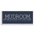 thumbnail image 1 of Stupell Industries Mudroom Kick Off Shoes Phrase Rustic Grain Pattern Framed Wall Art, 30 x 13, Design by Kim Allen, 1 of 5