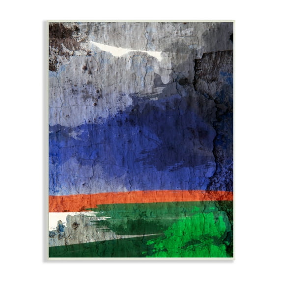 Stupell Industries Murky Abstract Landscape Dark Storm Cloud Winds Abstract Painting Unframed Art Print Wall Art, 10 x 15