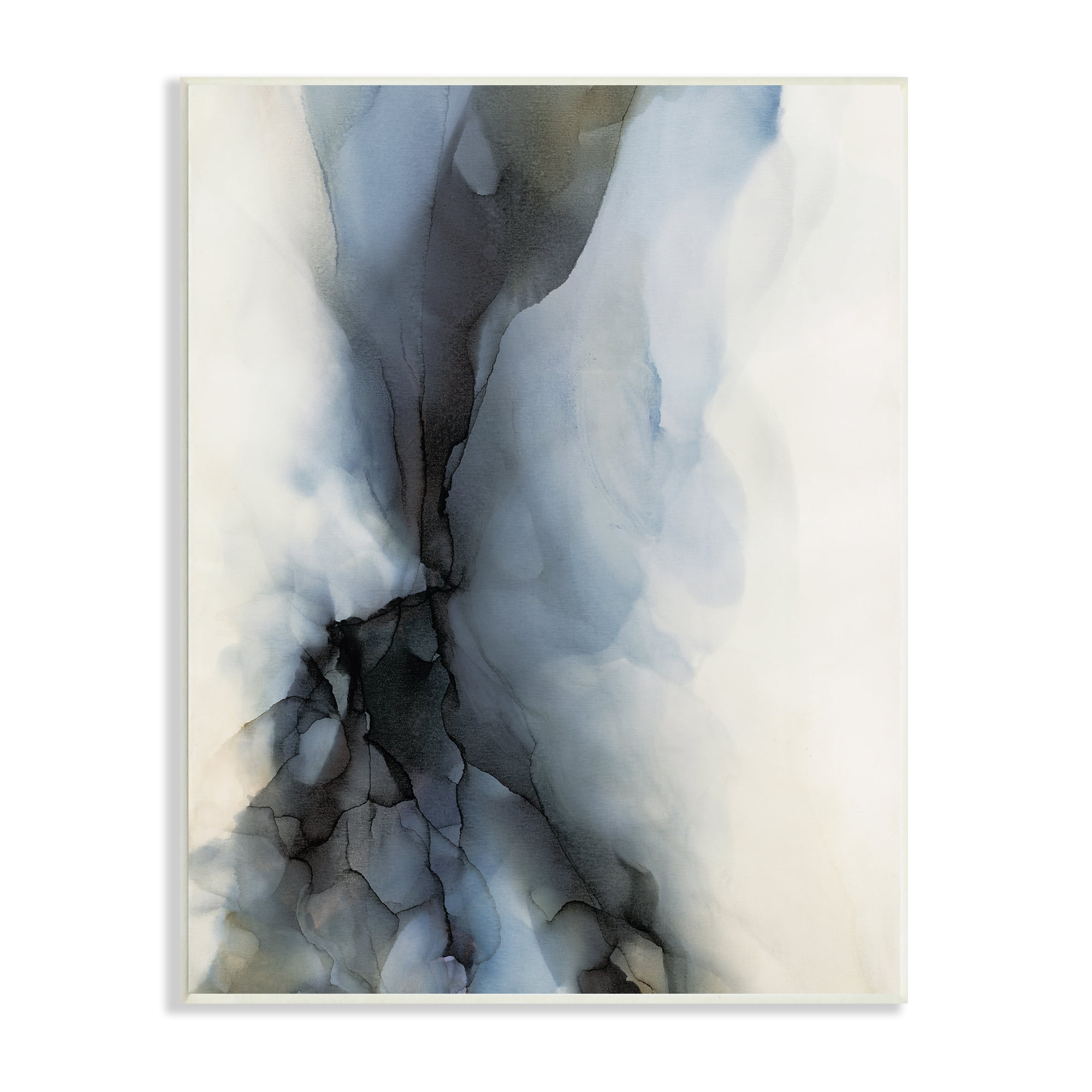 Stupell Industries Murky Blue Abstract Fluid Shape Distorted Twist, 10 x 15, Designed by Kippi Leonard