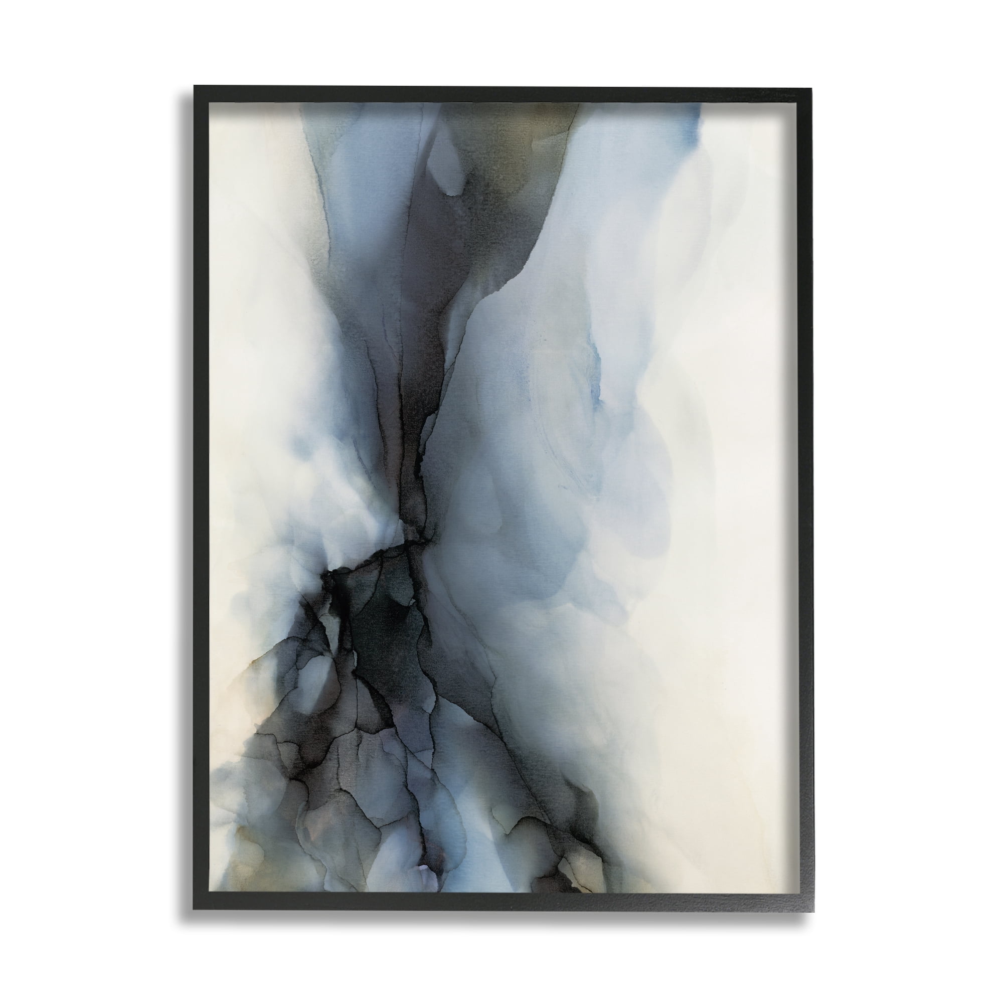 Stupell Industries Murky Blue Abstract Fluid Shape Distorted Twist, 11 x 14, Designed by Kippi Leonard