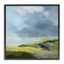 Stupell Industries Murky Clouds Landscape Landscape & Nature Painting Black Framed Art Print Wall Art, 12 x 12