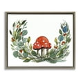 thumbnail image 1 of Stupell Industries Mushrooms & Greens Plants & Flowers Painting Brown Floater Framed Canvas Art Print Wall Art, 31 x 25, 1 of 10
