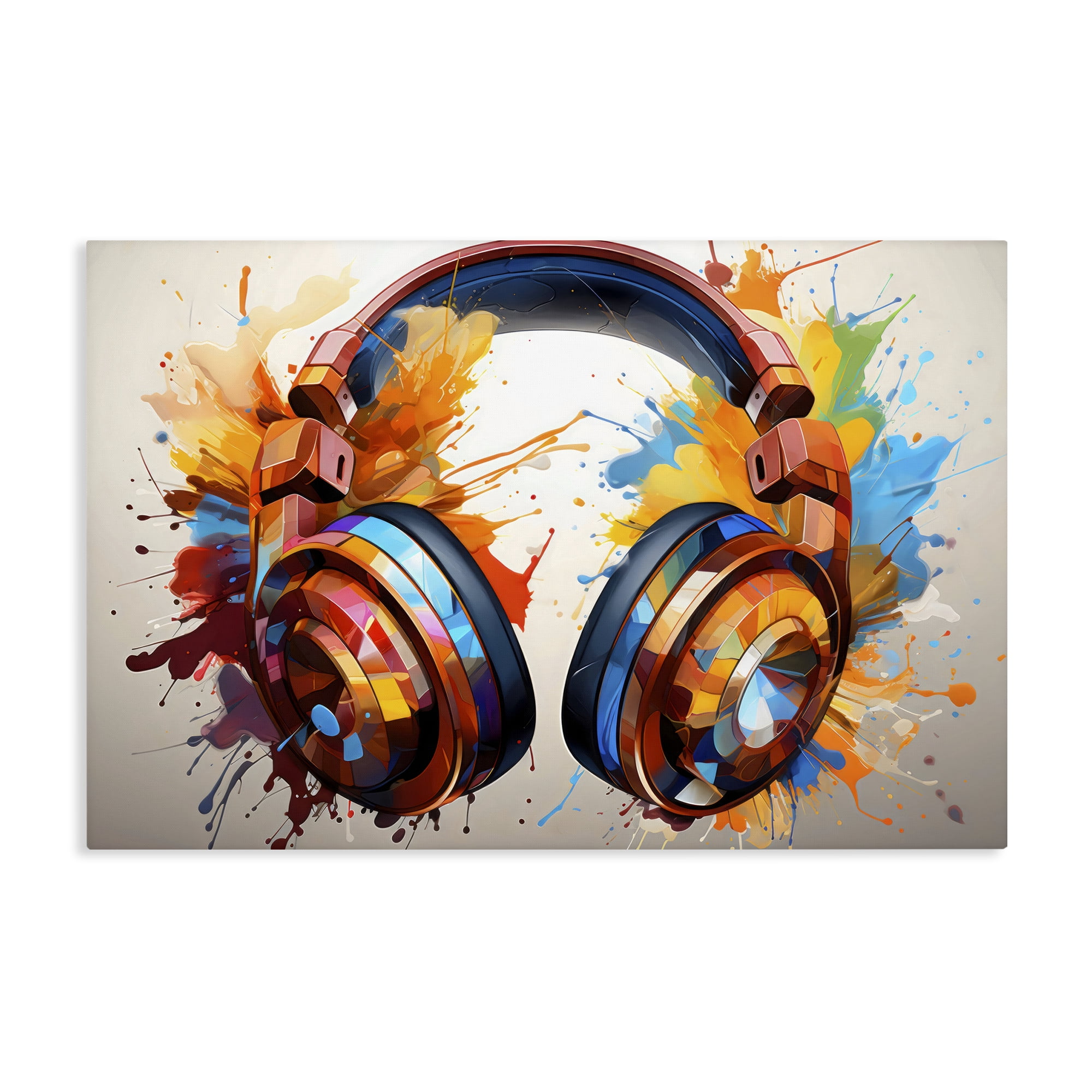 Stupell Industries Music In Color Splatter Canvas Wall Art, design by Creative Studio
