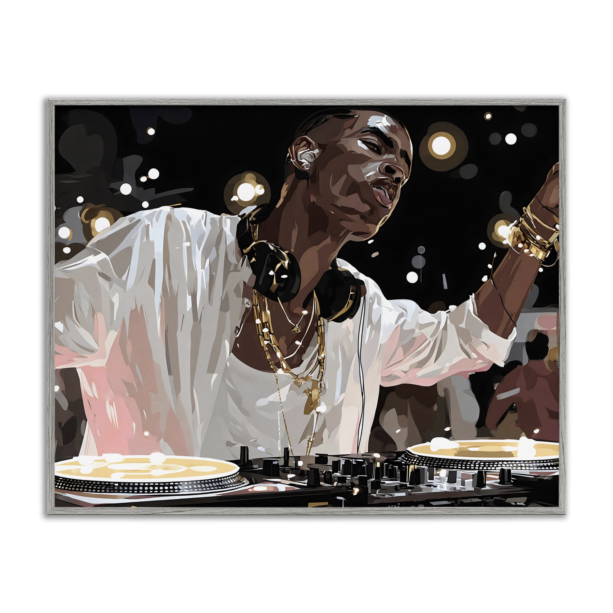 Stupell Industries Music In His Soul Gray Framed Giclee Art, design by Franklyn Gregory
