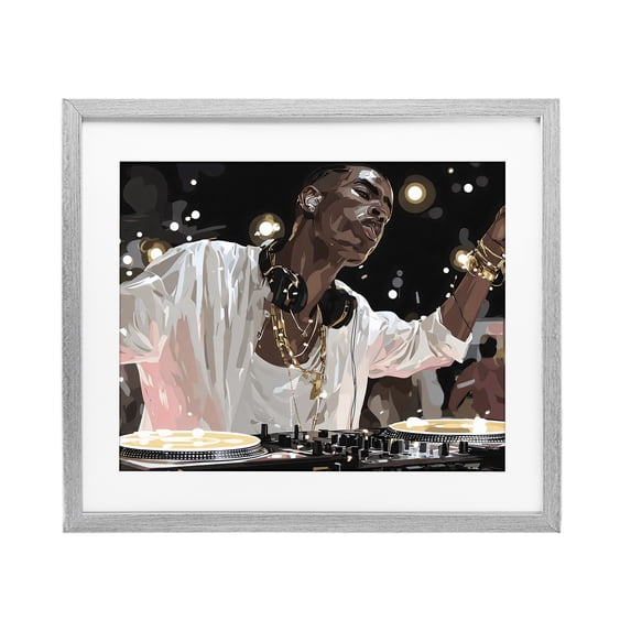 Stupell Industries Contemporary Music In His Soul Gray Framed Print Under Glass, 16 x 13, by Franklyn Gregory