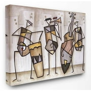 Stupell Industries Musical Trio Abstract Modern Painting Canvas Wall Art by Eric Waugh