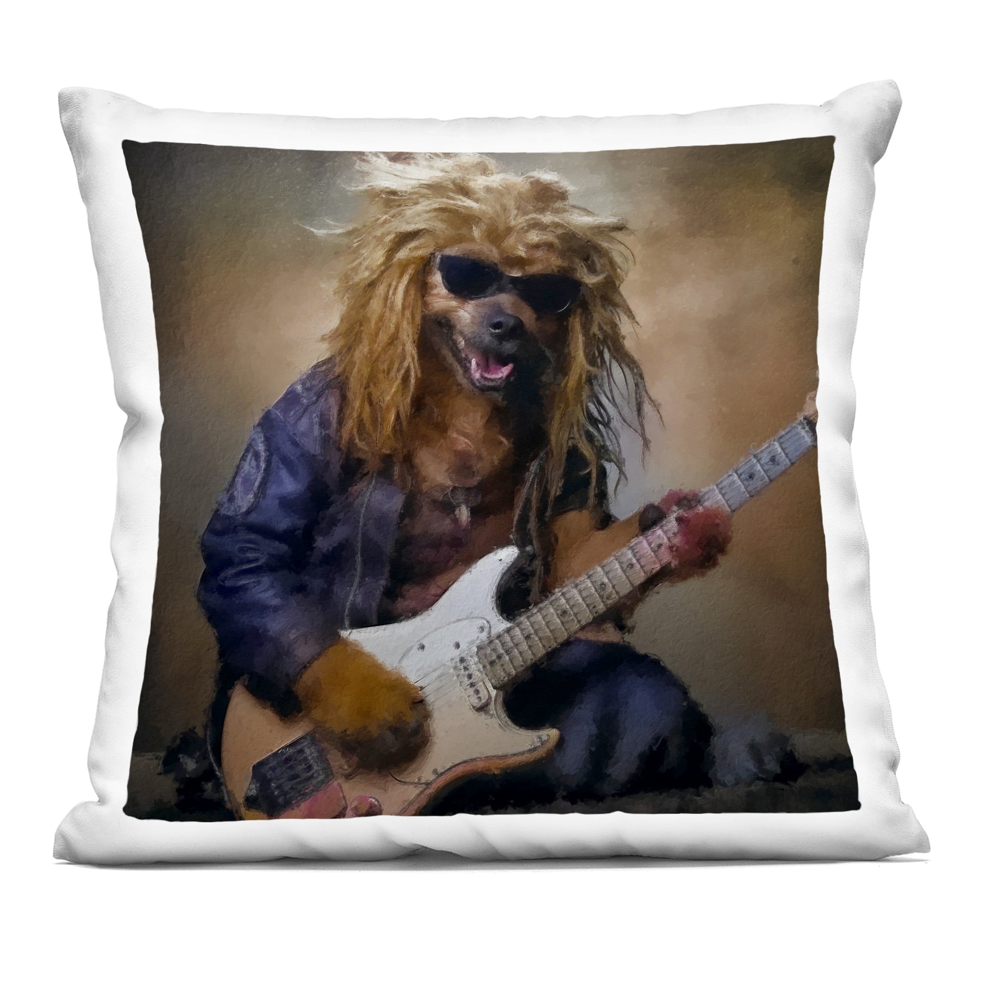 Stupell Industries Musician Canine Clark Decorative Printed Throw Pillow, design by Sean Parnell