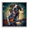 thumbnail image 1 of Stupell Industries Musician Dog Singing Animals Painting Gray Framed Art Print Wall Art, 12 x 12, 1 of 2