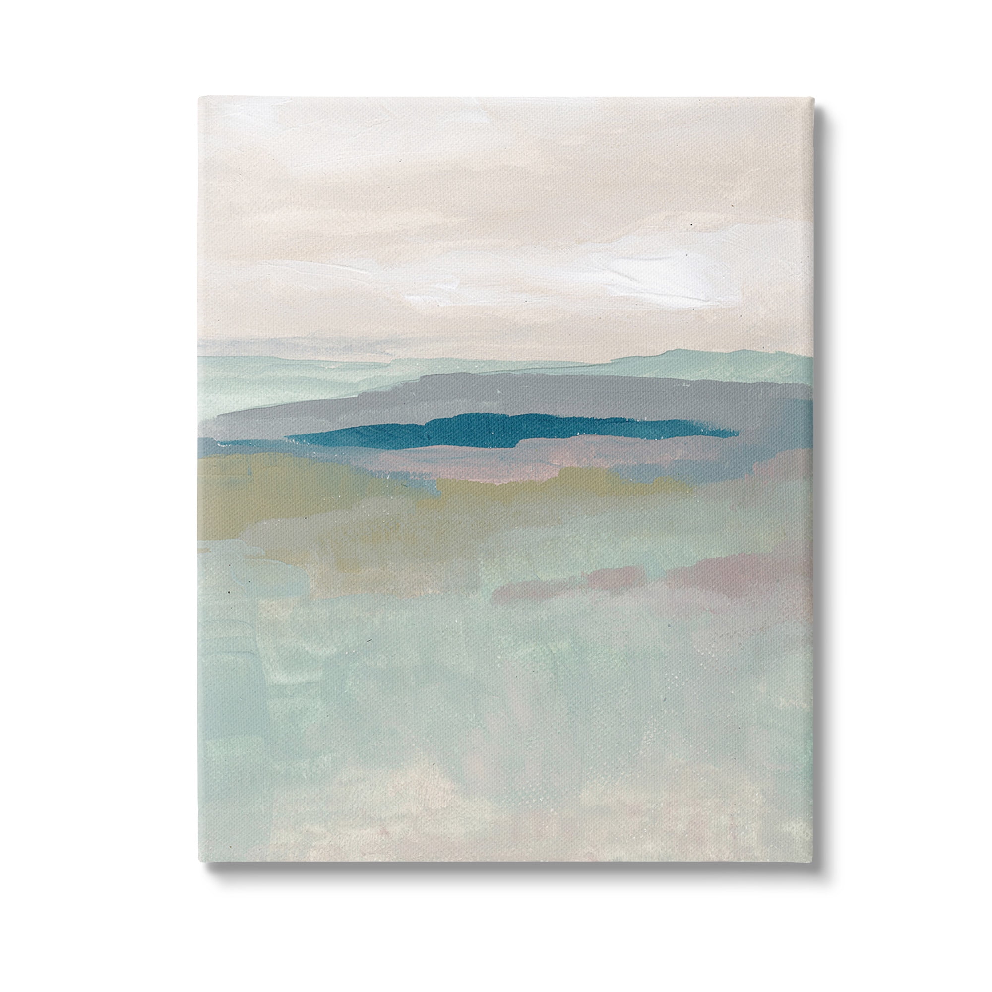 Stupell Industries Muted Abstract Beach Landscape Abstract Painting Gallery Wrapped Canvas Art Print Wall Art, 36 x 48