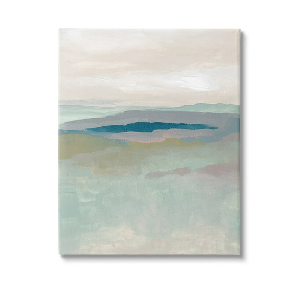 Stupell Industries Muted Abstract Beach Landscape Abstract Painting Gallery Wrapped Canvas Art Print Wall Art, 36 x 48