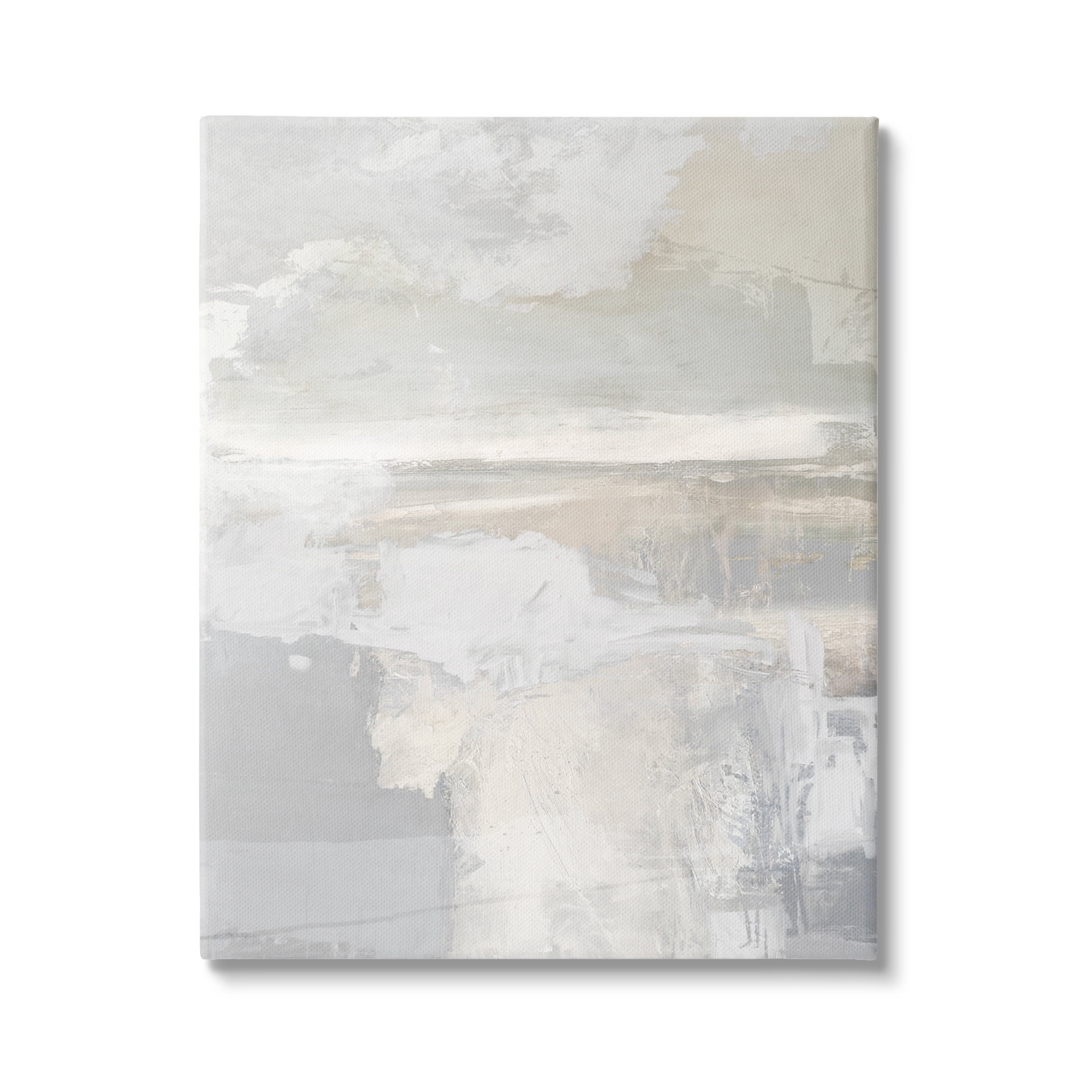 Stupell Industries Muted Abstract Painting Abstract Painting Gallery Wrapped Canvas Art Print Wall Art, 16 x 20