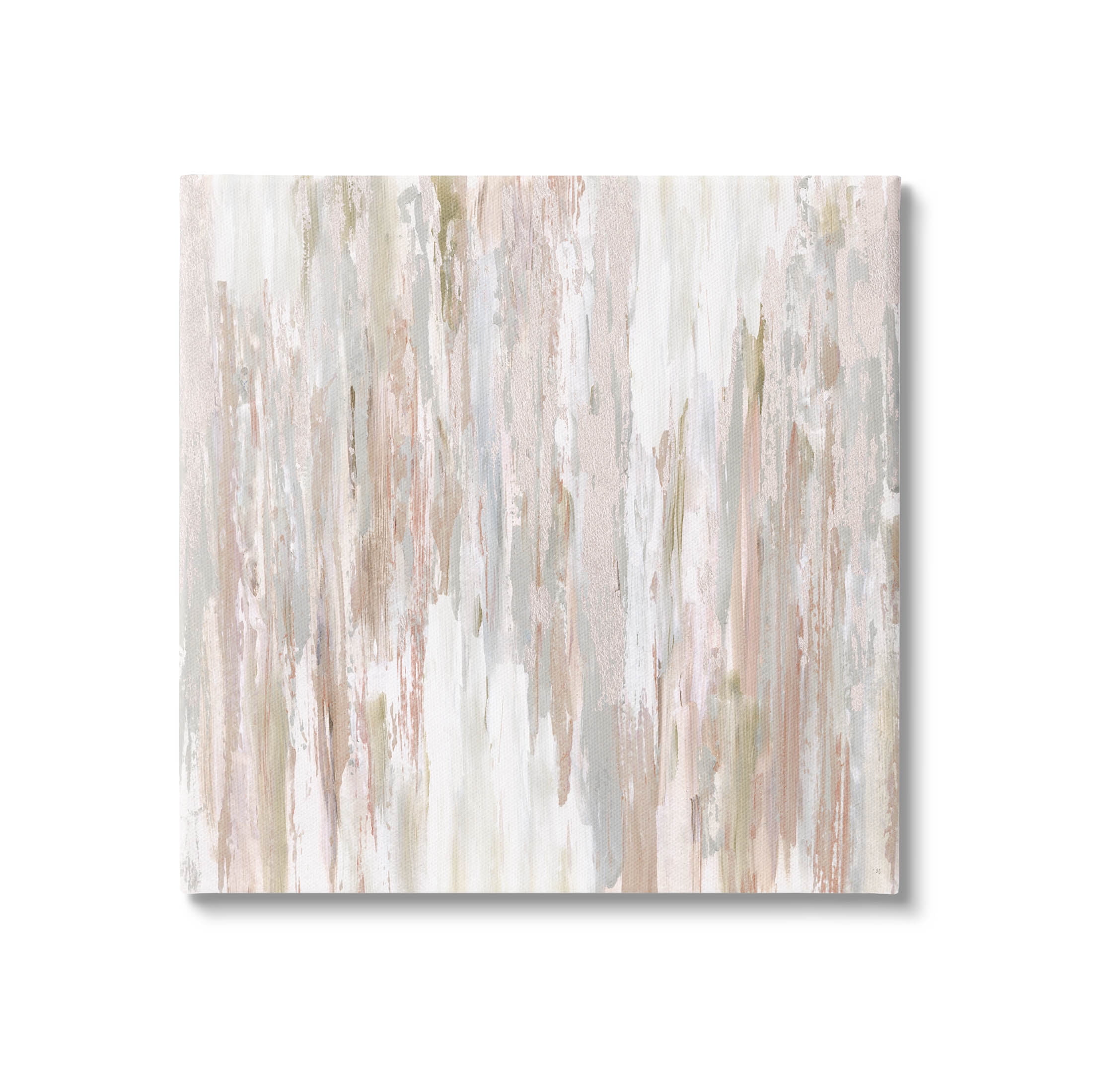Stupell Industries Muted Abstract Rain Streaks Graphic Art Gallery Wrapped Canvas Print Wall Art, Design by Susan Jill