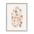 thumbnail image 1 of Stupell Industries Muted Alphabet Letters Nature Painting Gray Framed Art Print Wall Art, 16 x 20, 1 of 9