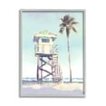 thumbnail image 1 of Stupell Industries Muted Beach Hut Landscape Painting Gray Framed Art Print Wall Art, 16 x 20, 1 of 9
