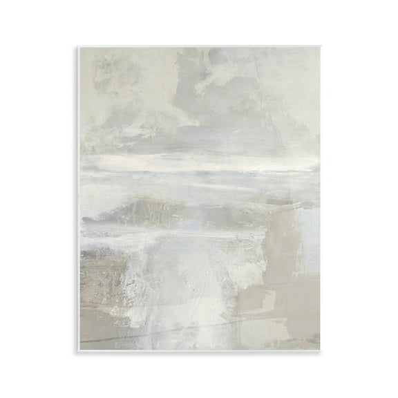 Stupell Industries Muted Beige & Grey Abstract Painting Unframed Art Print Wall Art, 11 x 14