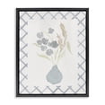 thumbnail image 1 of Stupell Industries Farmhouse Muted Blue Anna Bouquet Black Floating Frame Canvas Art, 17 x 21, by Lucille Price, 1 of 8