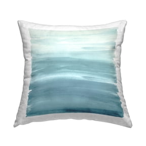 Stupell Industries Muted Blue Gradient Printed Throw Pillow Design by Allie Corbin