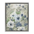 thumbnail image 1 of Stupell Industries Muted Blue & White Blossoms Floral Painting Gray Floater Framed Canvas Art Print Wall Art, 17 x 21, 1 of 8