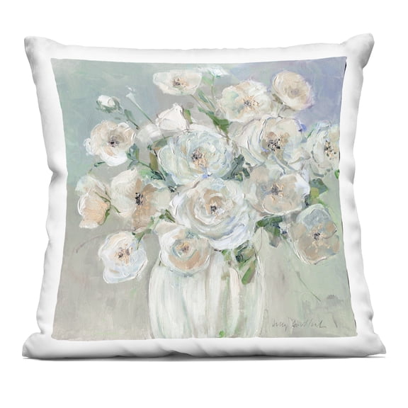 Stupell Industries Muted Blush Roses Abstraction Decorative Printed Throw Pillow, design by Sally Swatland