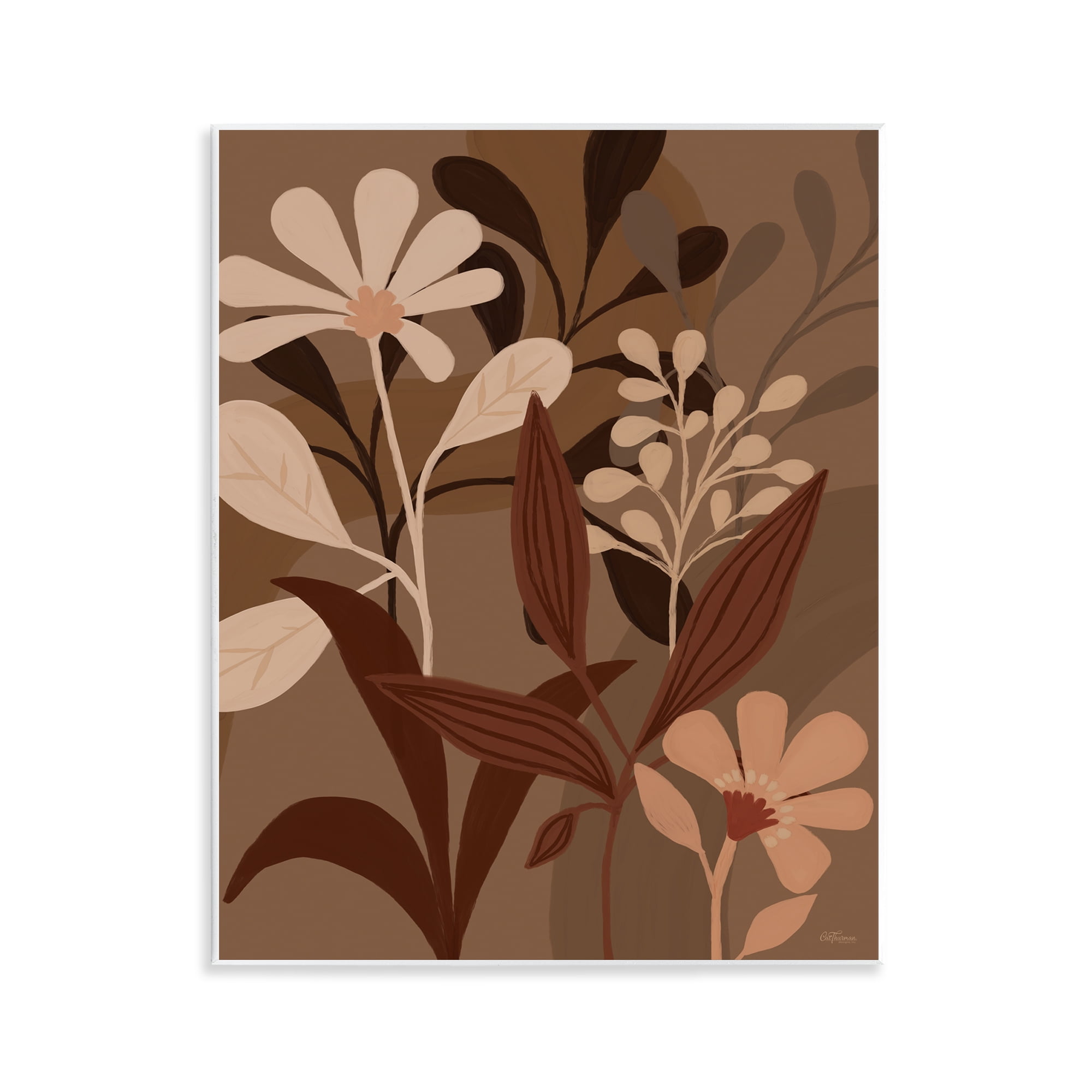 Stupell Industries Muted Boho Botanicals Plants & Flowers Painting Unframed Art Print Wall Art, 11 x 14