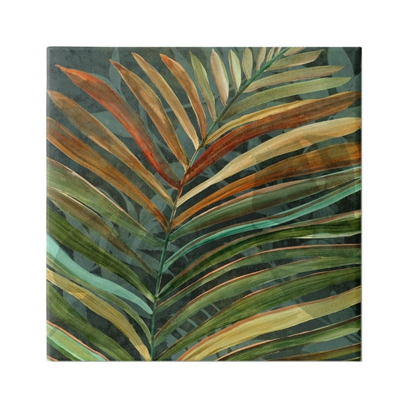 Stupell Industries Muted Botanical Leaf Botanical & Floral Painting Gallery Wrapped Canvas Print Wall Art, 36 x 36