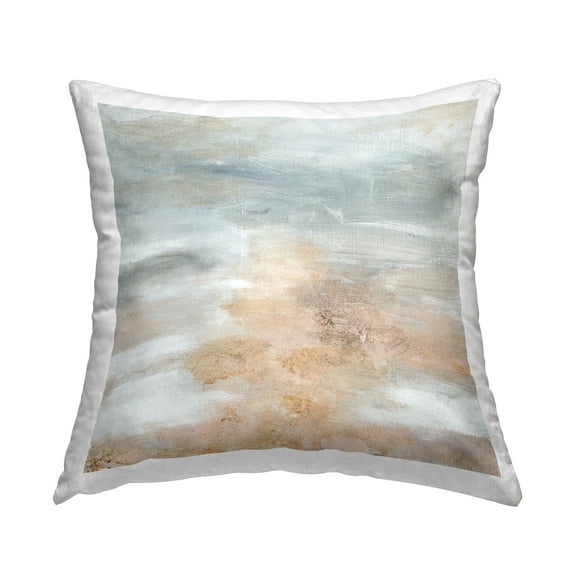 Stupell Industries Muted Brushed Grey Decorative Printed Throw Pillow Design by Patricia Pinto