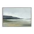 thumbnail image 1 of Stupell Industries Muted Coastline Cliff Landscape & Nature Painting Gray Framed Art Print Wall Art, 18 x 12, 1 of 2