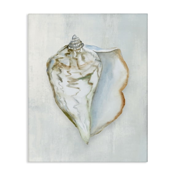 Stupell Industries Coastal Muted Conch Shell Serenity Canvas Art, 36 x 48, by Hannah Dawson