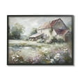 thumbnail image 1 of Stupell Industries Muted Cottage Meadow Landscape Painting Black Framed Art Print Wall Art, 20 x 16, 1 of 9