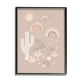 thumbnail image 1 of Stupell Industries Muted Desert Landscape Triple Rainbow Soft Cactus Cabin Painting Black Framed Art Print Wall Art, 11 x 14, Design by Nancy McKenzie, 1 of 7