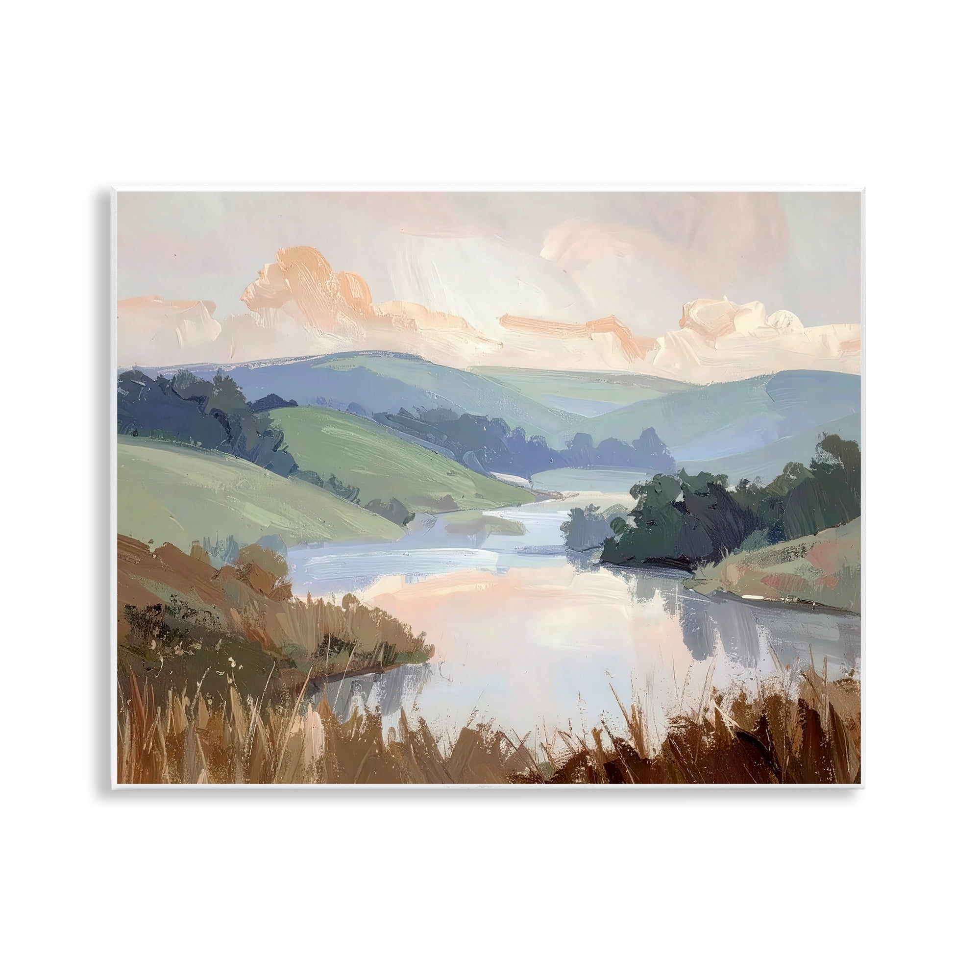 Stupell Industries Muted Distant Mountains Wall Plaque Art, design by Alonza Saunders