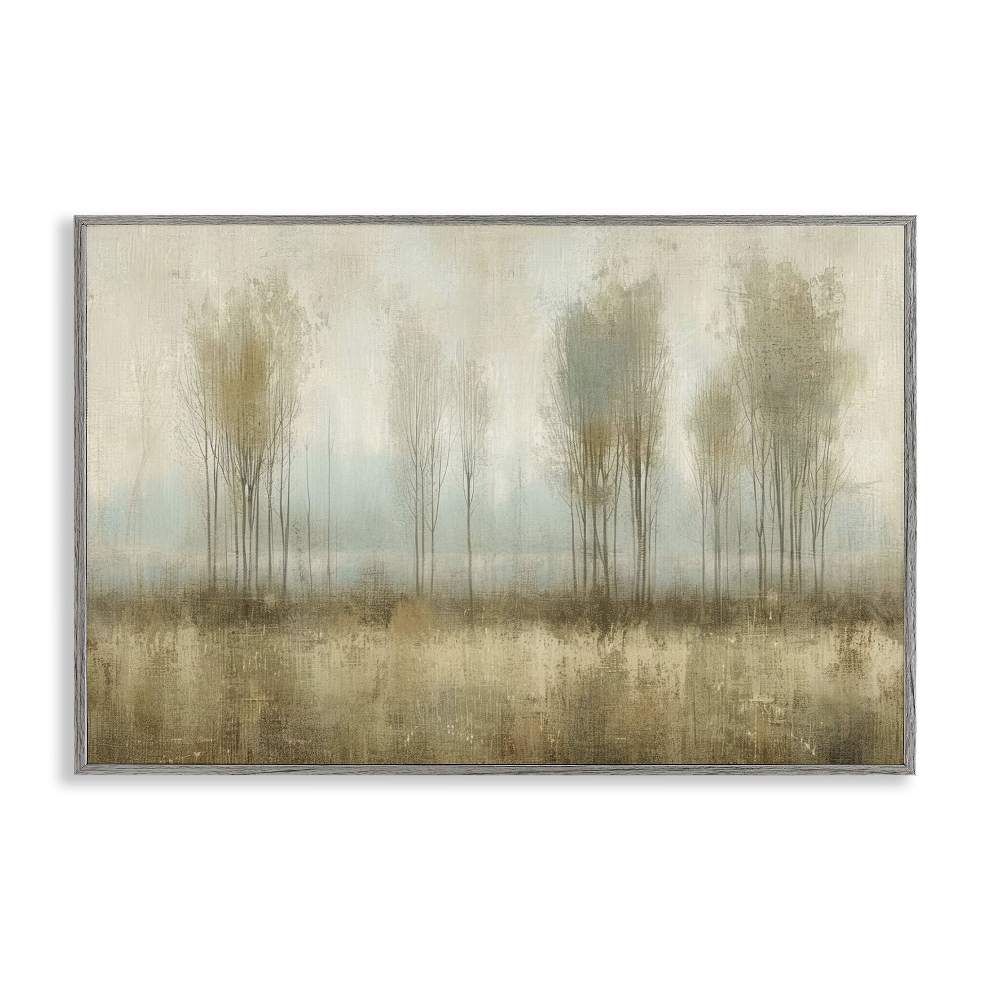Stupell Industries Muted Forest View Landscape & Nature Painting Gray ...